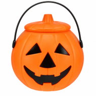 Verk 26145 Halloweenský kbelík na sladkosti Dýně 16 cm, oranžový - Decoration