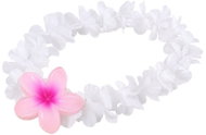 GUIRCA Havajská sada HAWAII, bílý květinový věnec a růžová květina do vlasů - Costume Accessory