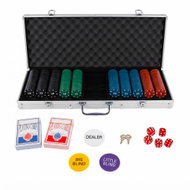 FunCo Poker sada v kufříku Exclusive 500 žetonů, karty, kostky - Card Game