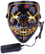 Verk Děsivá svítící maska, černo-žlutá - Costume Accessory