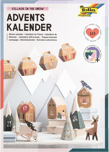 FOLIA Snow Village advent calendar making kit Main image FOLIA Snow Village advent calendar making kit - Advent Calendar - Main image