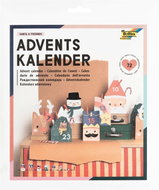 FOLIA Sada na výrobu adventního kalendáře, SANTA a jeho přátelé - Advent Calendar