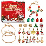 R2Invest Adventní kalendář s náramky DIY – 24 okének, 2 náramky a 22 přívěsků - Advent Calendar