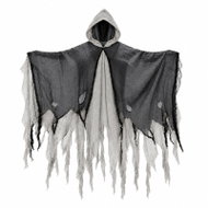 Glimz 28084 Dark Halloween hooded cloak 180cm, black - Costume