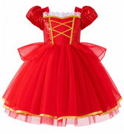 Princess Fairytale dress with embroidery red size 110 – Princess - Costume