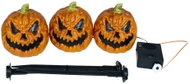Guirca Dekorace dýně pumpkin se světlem a zvukem 13 cm, 3 ks - Decoration