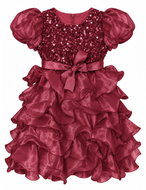 Princess ruffled party dress, size 120, burgundy - Costume