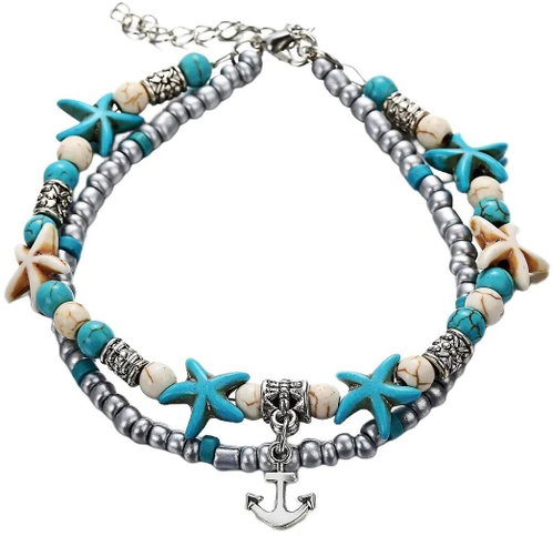 Gaira Anchor bracelet 3002-28 turquoise - Chain Necklace - Main image