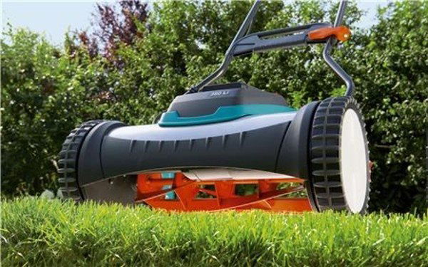 Gardena reel deals lawn mower