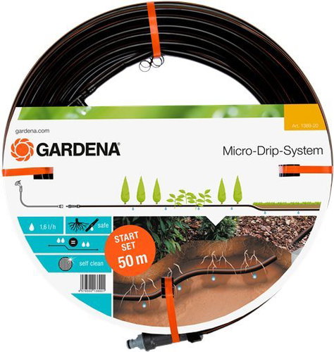 Gardena Mds-Drip Underground Hose, 50m + Basic Device 1000 - Irrigation Hose - Main image