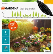 GARDENA MDS Starter Set for Flowerbeds/Rows 15m - Drip Hose