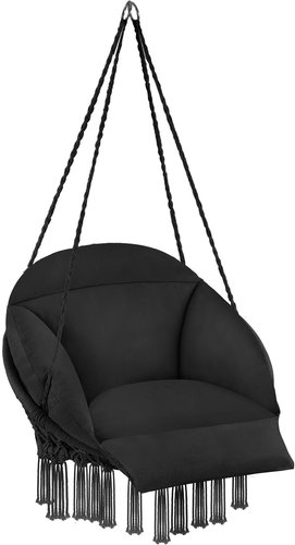Tectake Hanging armchair Samira, black - Hanging Chair - Main image