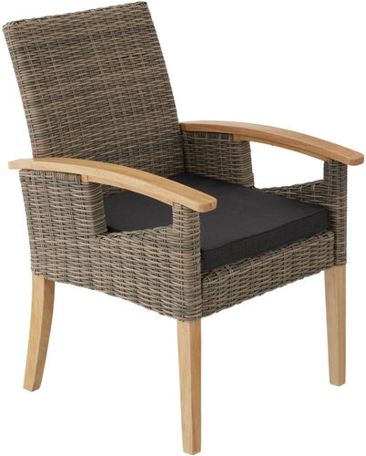 Tectake Garden armchair Rosarno, natural - Garden Armchair - Main image