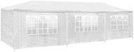 Tectake Skladací pavilón Elasa 9 × 3 m s 8 bočnými stenami, biely - Záhradný altánok