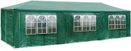 Tectake Skladací pavilón Elasa 9 × 3 m s 8 bočnými stenami, zelený - Záhradný altánok