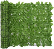 SHUMEE Balkónová zástěna se zelenými listy 600 × 100 cm - Zástěna