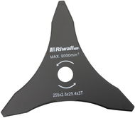 RIWALL PRO Náhradní nůž pro křovinořezy trojzubý průměr 255 mm RACC00026 - Žací nůž