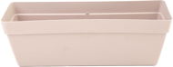 GARDINO truhlík MELROSE 50 cm, 10 l, hnedý, so zásobníkom na vodu - Truhlík