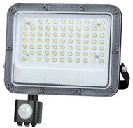 Garsaco Premium ultra-thin LED spotlight grey, with motion sensor, 50 W 4800 lm, cold light colour - LED Reflector