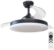 Garsaco Stropní ventilátor se světlem Tungati 107 cm 61 W, 1521 lm, CCT, DO, černý - Ventilátor