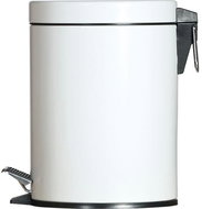 Gastro Metal pedal bin 5 L, white - Rubbish Bin