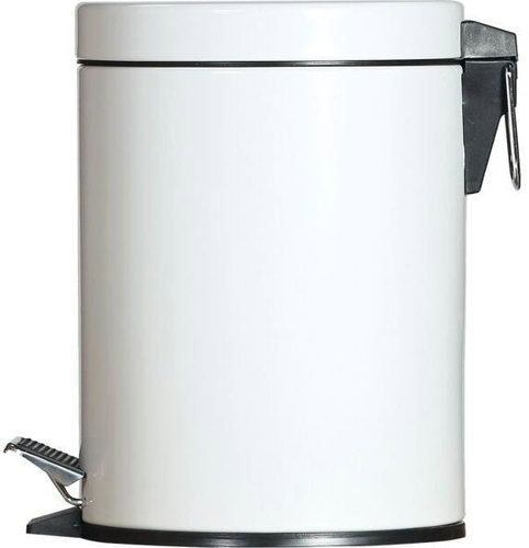 Gastro Metal pedal bin 5 L, white - Rubbish Bin - Main image