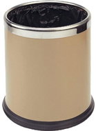 Gastro Metal waste bin double wall 10 L, beige - Rubbish Bin