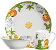 Gastro Children's dining set crocodile/elephant/lion - Children's Dining Set