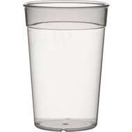 Gastro Reusable plastic cup 0,3 l, milk - Drinking Cup