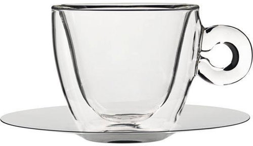 Luigi Bormioli cup 165 ml + saucer 2pcs - Thermo-Glass - Main image
