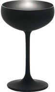 Stölzle Elements Sklenice na sekt 230 ml, černá / stříbrná, 6 ks - Sklenice