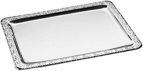APS Serving tray Swing rectangle 50x36 cm stainless steel - Tray - Main image