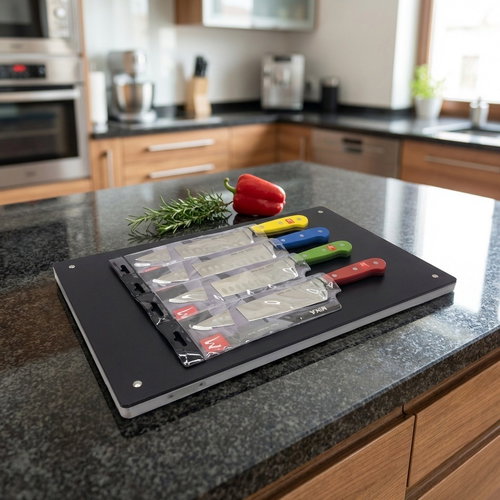 Gastro Profi cutting board GN 1/1, incl. 6 washers and 4 Mika knives - Cutting Board - Main image