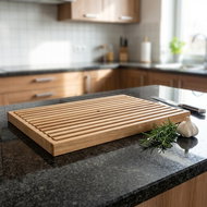 Gastro Bread slicing board, height 35 mm, 600 × 400 mm, linseed oil - Cutting Board
