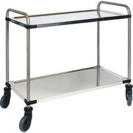 Rieber Stainless steel serving trolley SW - 850 RL - 2V - Serving Trolley