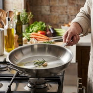 ilios Frying pan 36 cm, with stainless steel surface and handle - Pan