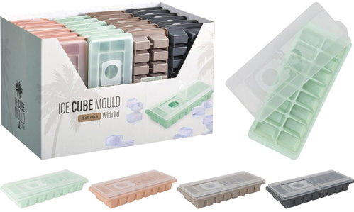 Gastro pot with lid, plastic, various colours, length 260mm, width 100mm - Ice Cube Tray - Main image