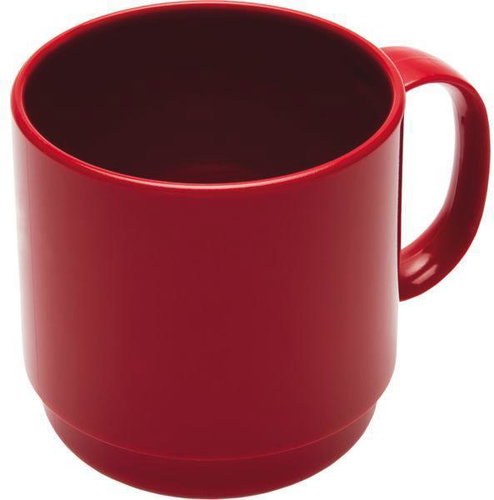 Ornamin Plastic mug 250 ml, red - Mug - Main image