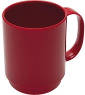 Ornamin Plastic mug 350 ml, red - Mug