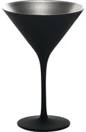 Stölzle Elements Cocktail glass 240 ml, black / silver, 6 pcs - Glass