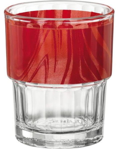 Bormioli Rocco Stackable glass Lyon 200 ml, red, 12 pcs - Glass - Main image