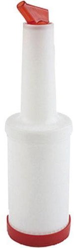 Plastic dispensing and storage bottle APS 1 l red - Scoop - Main image