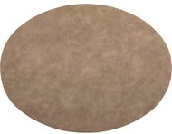 Placemat ZicZac Troja 45 × 33 cm, oval, beige - Placemat