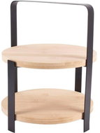 Etažér 2-patrový 21,5 cm dřevo/kov - Tiered Stand