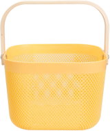 H&L storage basket with bamboo handle 24cm, yellow - Storage Basket