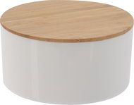 H&L Cosmetic organiser with bamboo lid and mirror, round - Organiser