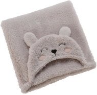 H&L Baby blanket/hoodie with bunny, 70 × 100 cm, white - Children's Bath Towel