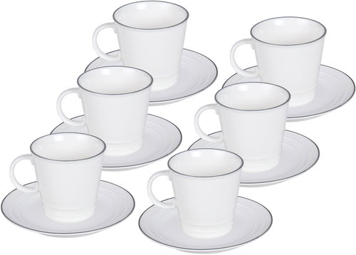 by inspire Set of 6 cups and saucers 120ml, Nostalgia - Set of Cups - Main image