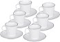 by inspire Set of 6 cups and saucers 120ml, Nostalgia - Set of Cups