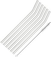 Westmark Glass straws, set of 6, incl. brush, curved - Straw